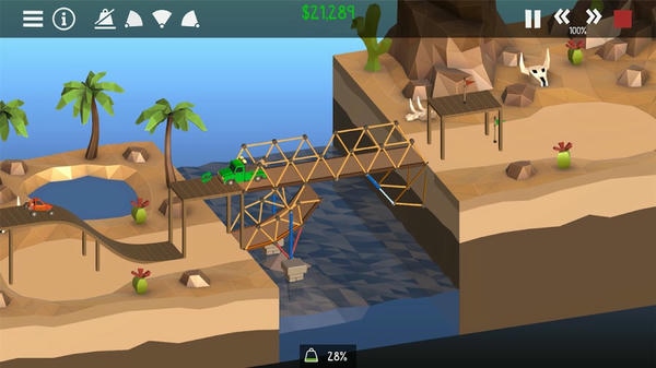 桥梁建筑师2中文版免费(Poly Bridge 2) v1.62 安卓版 0