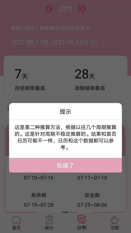 安全期排卵期计算app v1.3.8 安卓版 1
