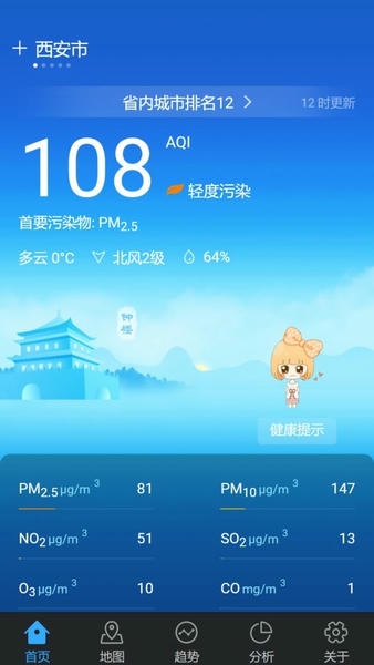 陕西空气质量最新版 v1.0.9 安卓版 1