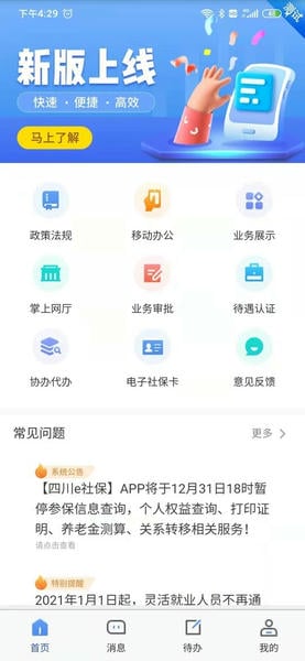 四川人社四川e社保养老认证 v2.5.4 安卓版 2