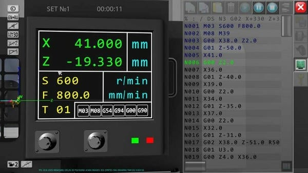 cnc数控车床模拟器仿真软件(CNC Simulator Free) v1.1.8 安卓版 1