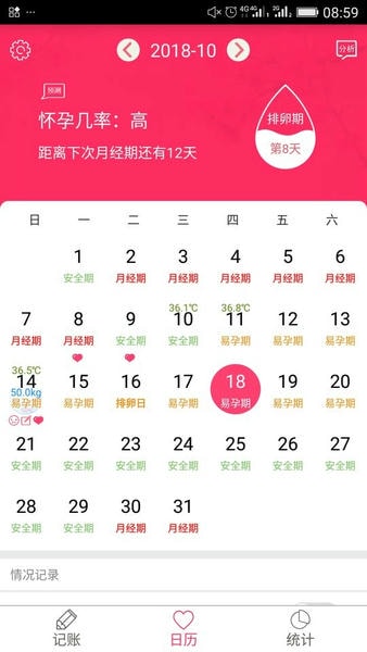 排卵期安全期日历表 v56.0 安卓版 4
