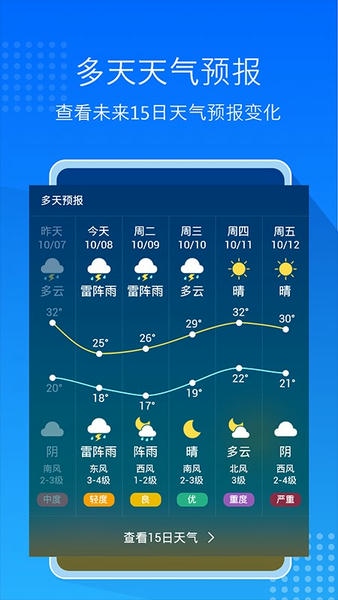 天气预报通大字版软件 v8.9.5 安卓版 1