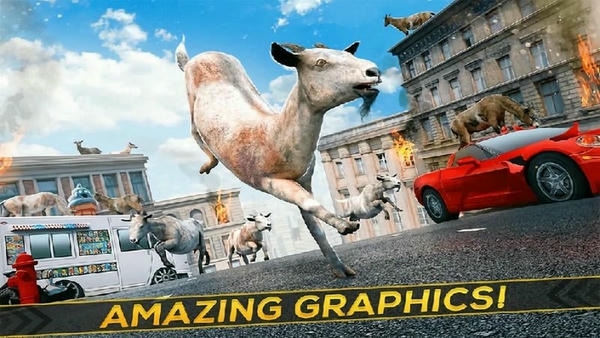 疯狂山羊模拟器手机版(Frenzy Goat: A Simulator Game) v1.0.0 安卓版 0
