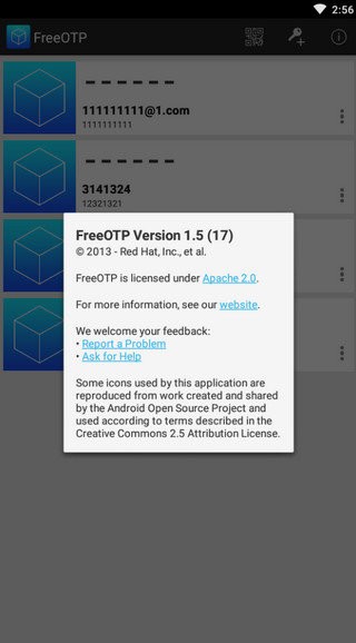 freeotp软件 v2.0.5 安卓版 1