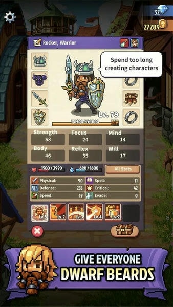 骑士经理3破解版(Knights of Pen and Paper 3) v1.0 安卓版 1