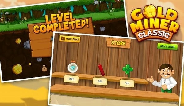 经典黄金矿工游戏(GoldMiner) v1.4 安卓版 1
