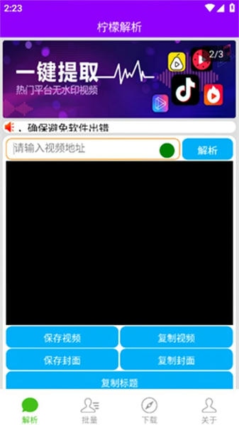柠檬解析软件 v1.2.5 安卓版 2