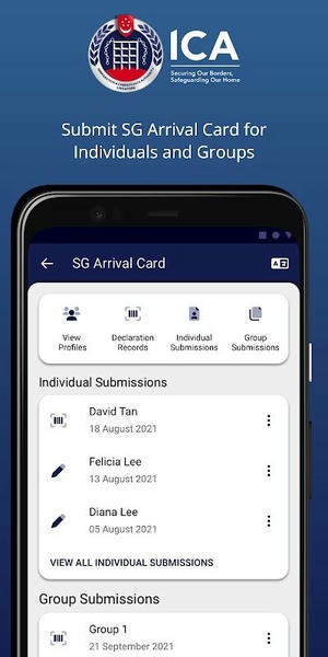 MyICA Mobile新加坡入境申报APP v1.2.2 安卓版 1