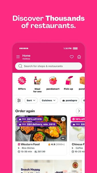 foodpanda中文版 foodpanda app下载