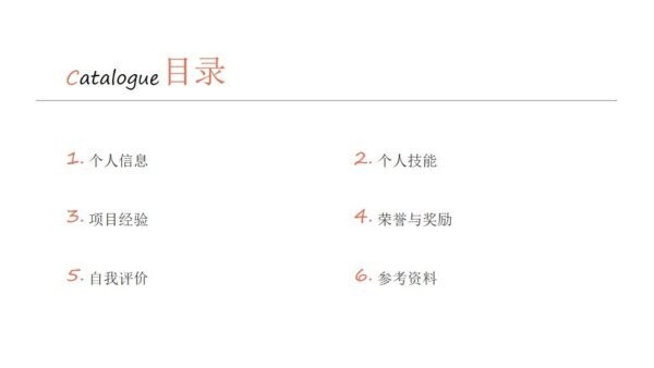 应聘简历模板电子版 PPT可编辑版 0