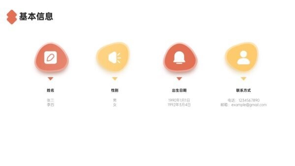 应聘简历模板电子版 PPT可编辑版 2