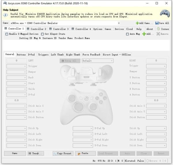 x360ce手柄模拟器中文版 v4.17.15.0 最新版 0