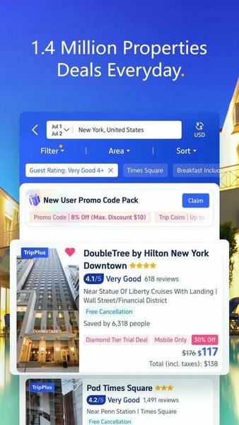 tripcom携程国际版 v8.53.0 安卓版 2