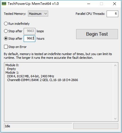 techpowerup memtest64(内存稳定性测试软件) v1.0 官方版 0