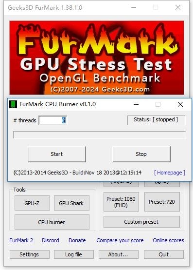 furmark中文版(显卡测试工具) v1.38.1.0 免费版 0