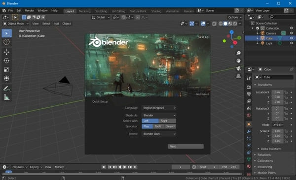 blender建模软件 blender中文版