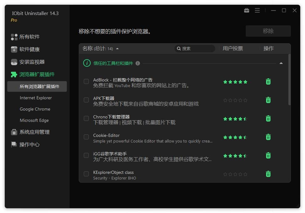 Iobit uninstaller(批量卸载软件) v14.3 绿色版 1