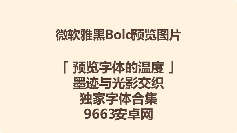 微软雅黑bold粗体字 ttf 2