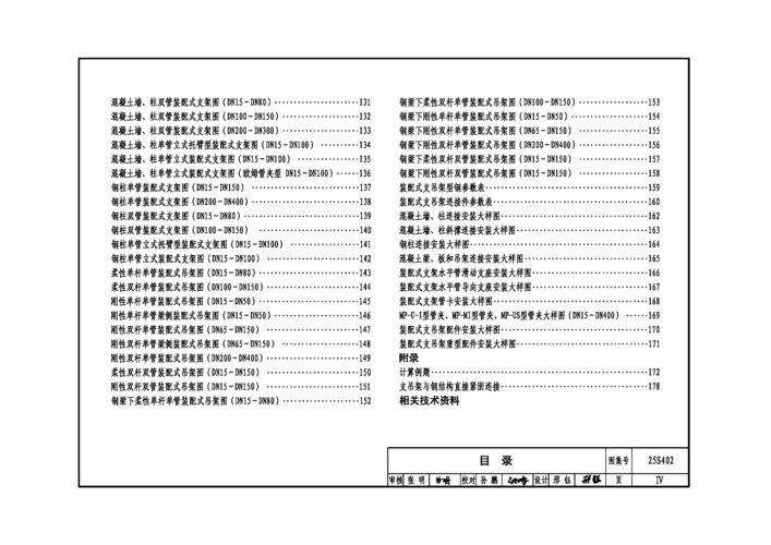25S402室内管道支架及吊架图集 pdf 2