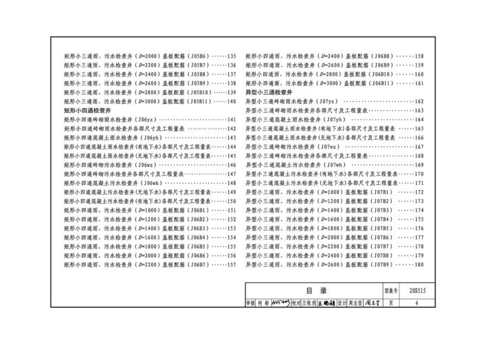 20s515钢筋混凝土及砖砌排水检查井图集 免费版 0