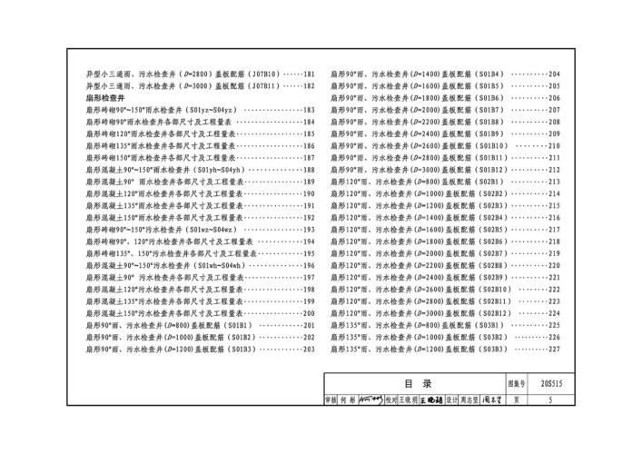 20s515钢筋混凝土及砖砌排水检查井图集 免费版 1