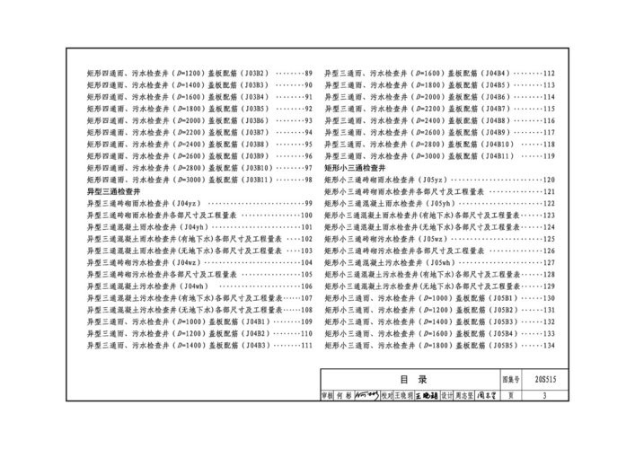 20s515钢筋混凝土及砖砌排水检查井图集 20s515图集完整版PDF下载