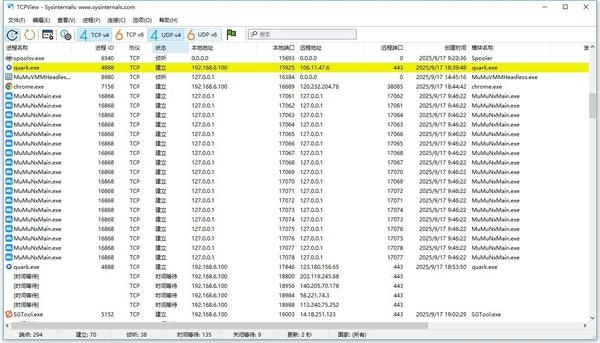 tcpview端口查看器 v4.19 官方版 2