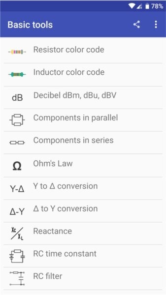 电子工具包Electronics v6.00.25 安卓版 0