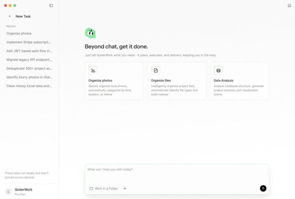 QoderWork桌面AI助手 v0.1.9.0 电脑版 0