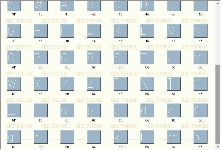 HZASC.SHX CAD字体 免费版 1