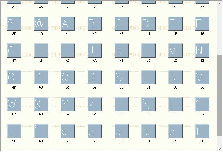 HZASC.SHX CAD字体 免费版 2