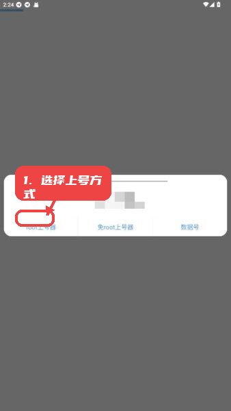 iOS上号器教程图:第一步,选择上号方式。 选择上号方式。