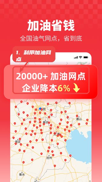 利用加油网点资源控制成本。