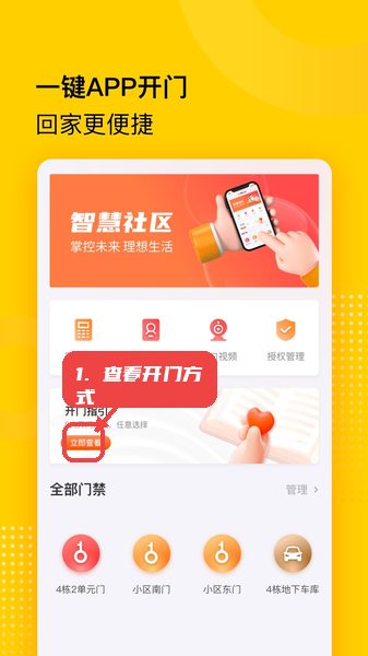 小屏果教程图:第一步,查看开门方式。 查看开门方式。