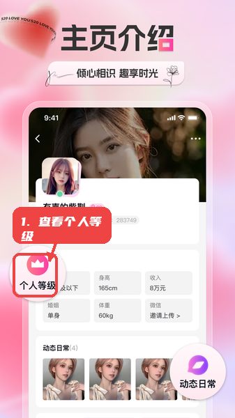 新遇教程图:第二步,查看或提升个人等级。 查看或提升个人等级。