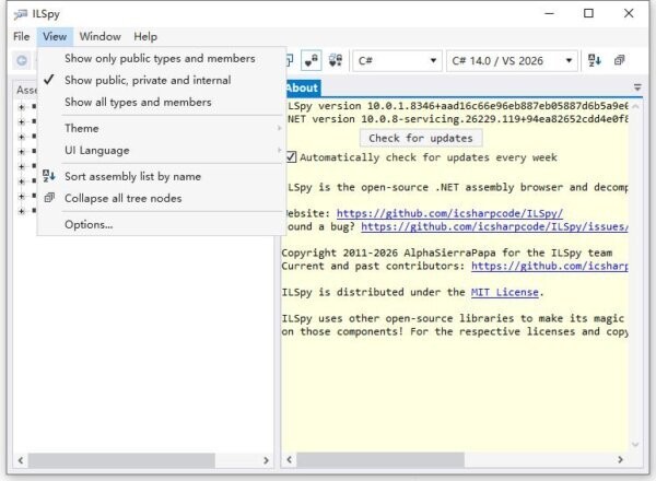ilspy反编译工具中文免费版 v10.0.1.8346 最新版 1