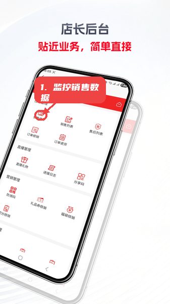 金蝉树教程图:第四步,监控门店销售数据。 监控门店销售数据。