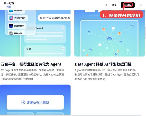 万知教程图:第三步,登录并开始使用。 登录并开始使用。