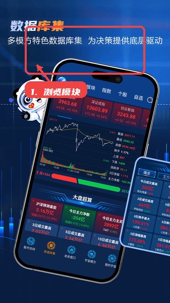股宇宙教程图:第三步,浏览模块。 浏览模块。