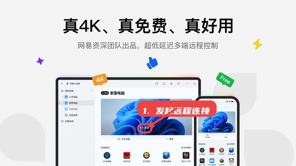 UU远程教程图:第二步,发起远程连接。 发起远程连接。