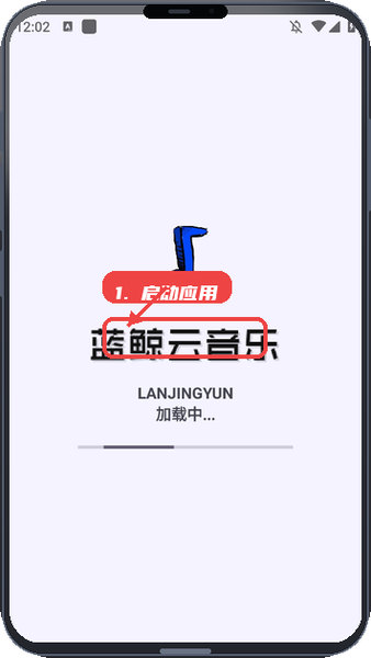 启动应用。