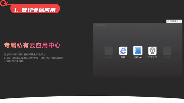 管理专属私有云应用。