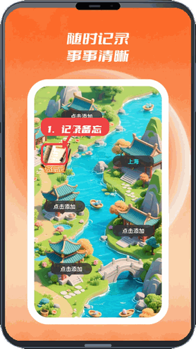 展查通教程图:第四步,记录备忘。 记录备忘。