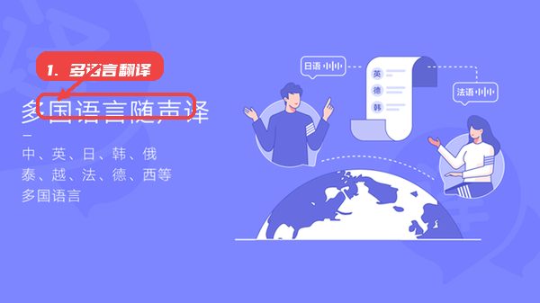 讯飞输入法linux版教程图:第三步,使用多语言翻译。 使用多语言翻译。