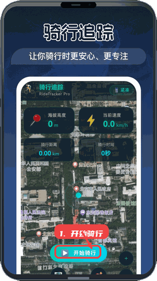 开始实时骑行监测。