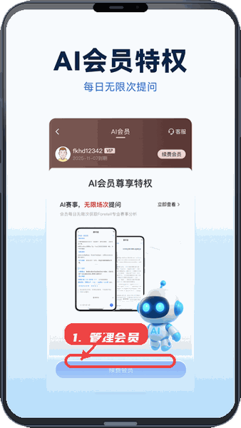 Foretell教程图:第五步,管理会员权限。 管理会员权限。