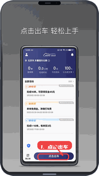开始出车。