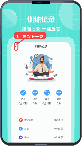 返回上一页面。
