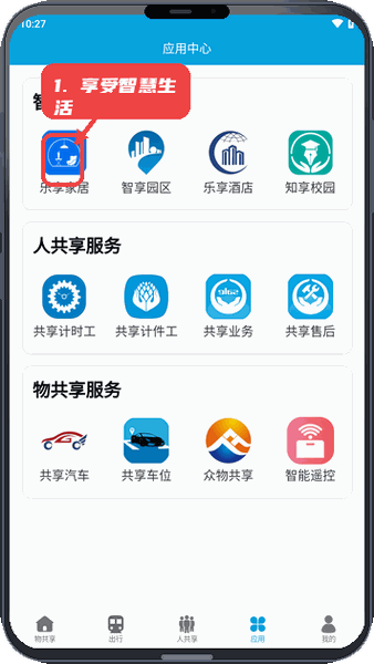 众物共享教程图:第四步,享受智慧生活。 享受智慧生活。